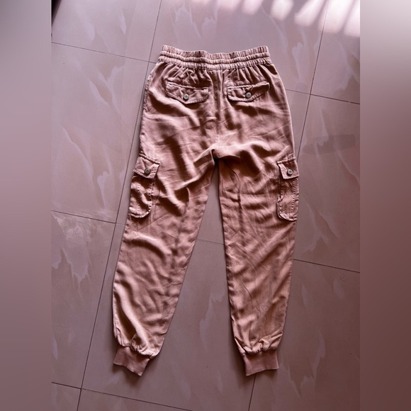 DA-NANG Cargo Pants 100% Silk Full Length Vintage Pockets Elastic Waist/ankle XS - Picture 6 of 16